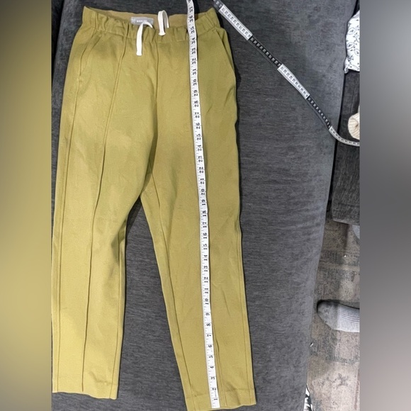 Everlane Women’s Olive Green Pointe Dream Trousers with inside drawstring- Small - Picture 6 of 6